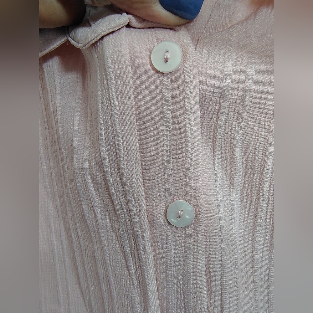 BloomChic Pale Pink High Low Midi Dress 18-20 NWT Sleeveless Button Front - Picture 8 of 12